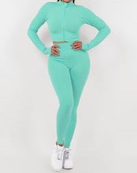 Active Cropped Top Legging Set